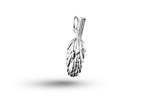 Luxury white gold bananas charm.