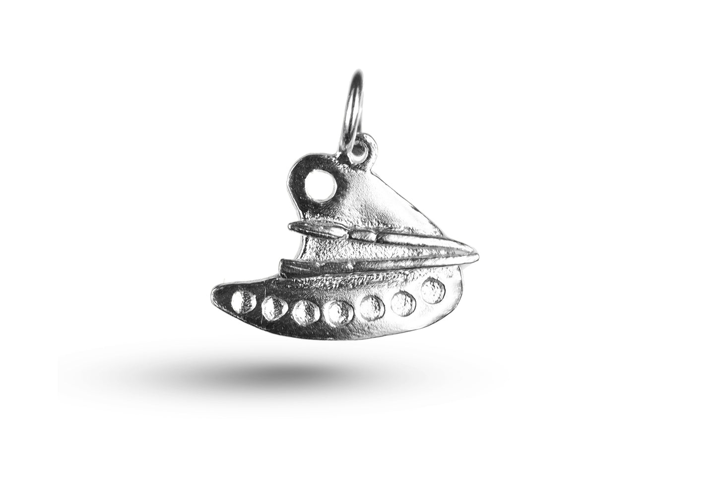 Luxury white gold artist palette charm.