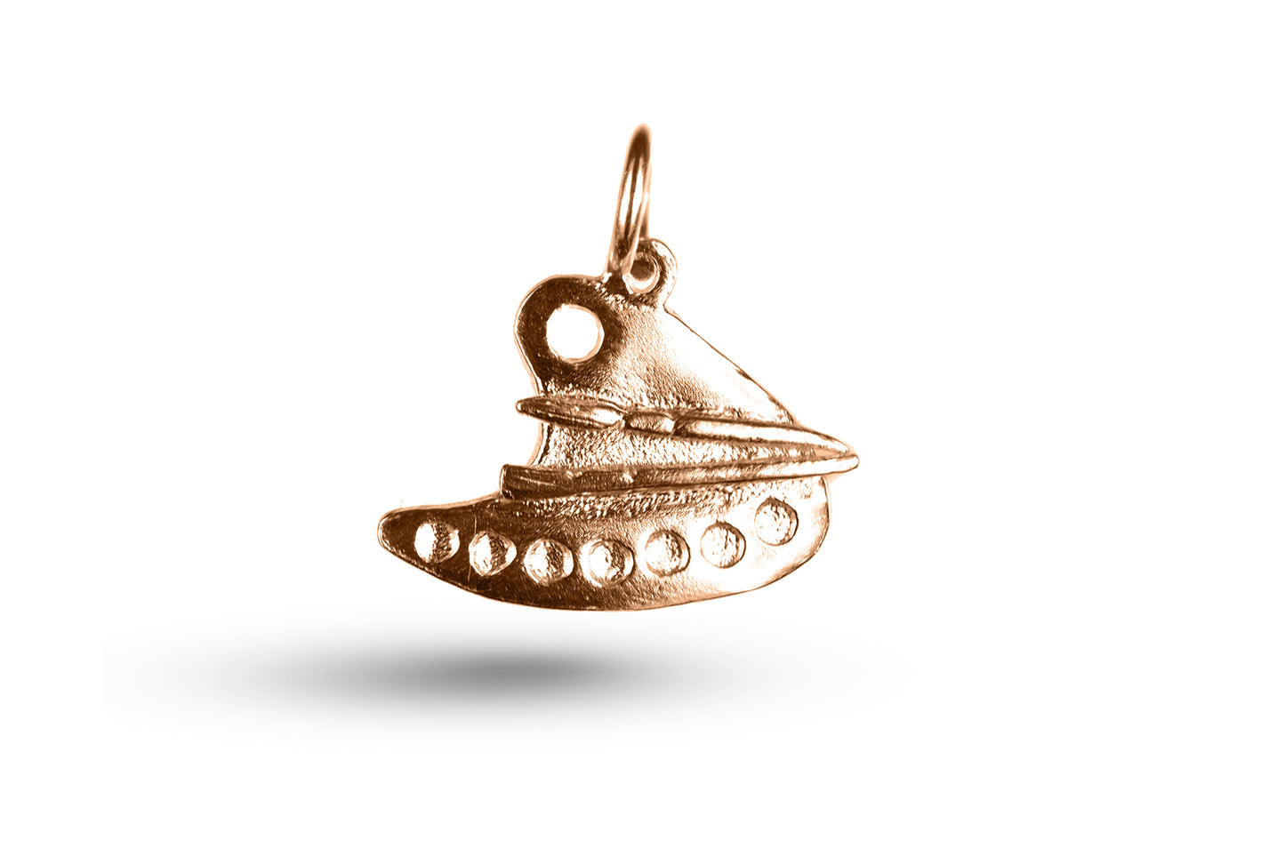 Luxury rose gold artist palette charm.