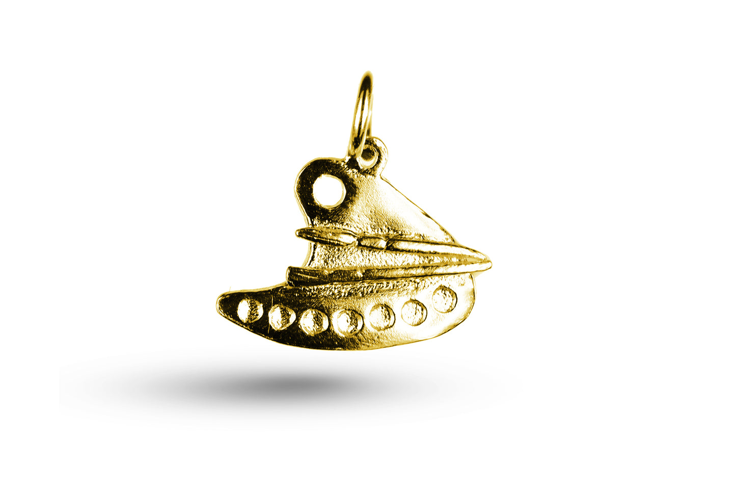 Luxury yellow gold artist palette charm.