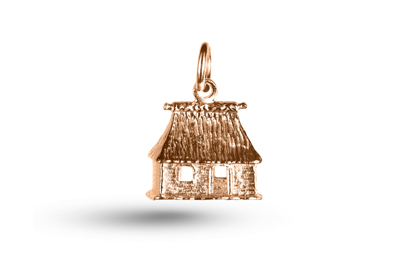 Rose gold Hut charm.
