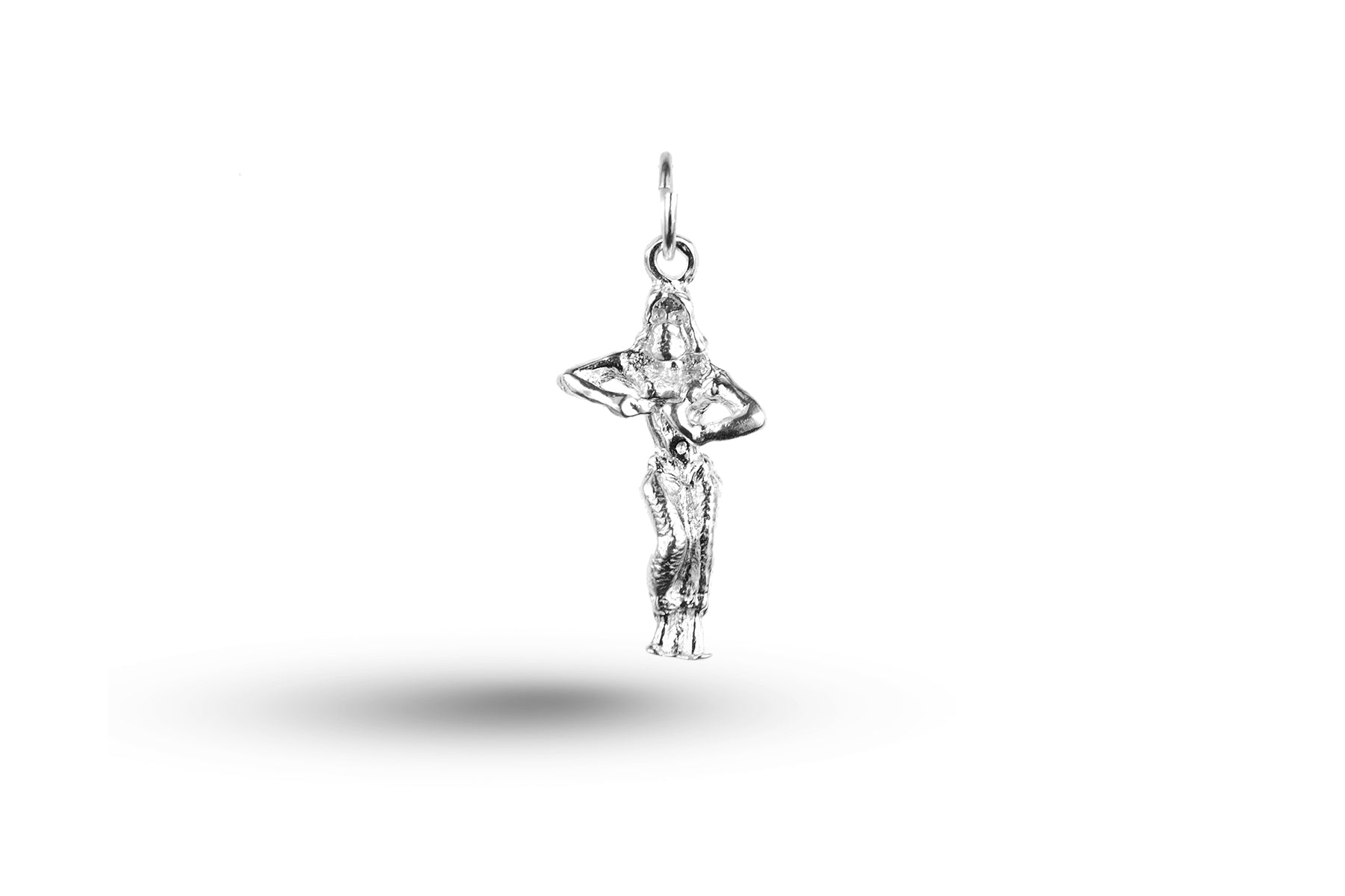 White gold Exotic Dancer charm.