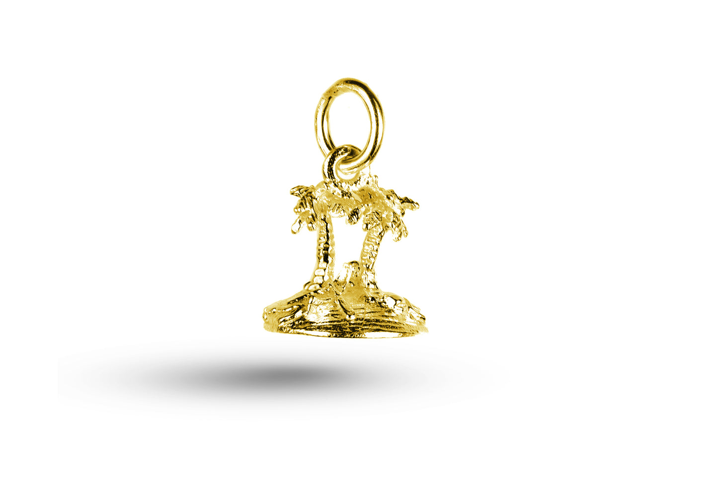 Yellow gold Island charm.