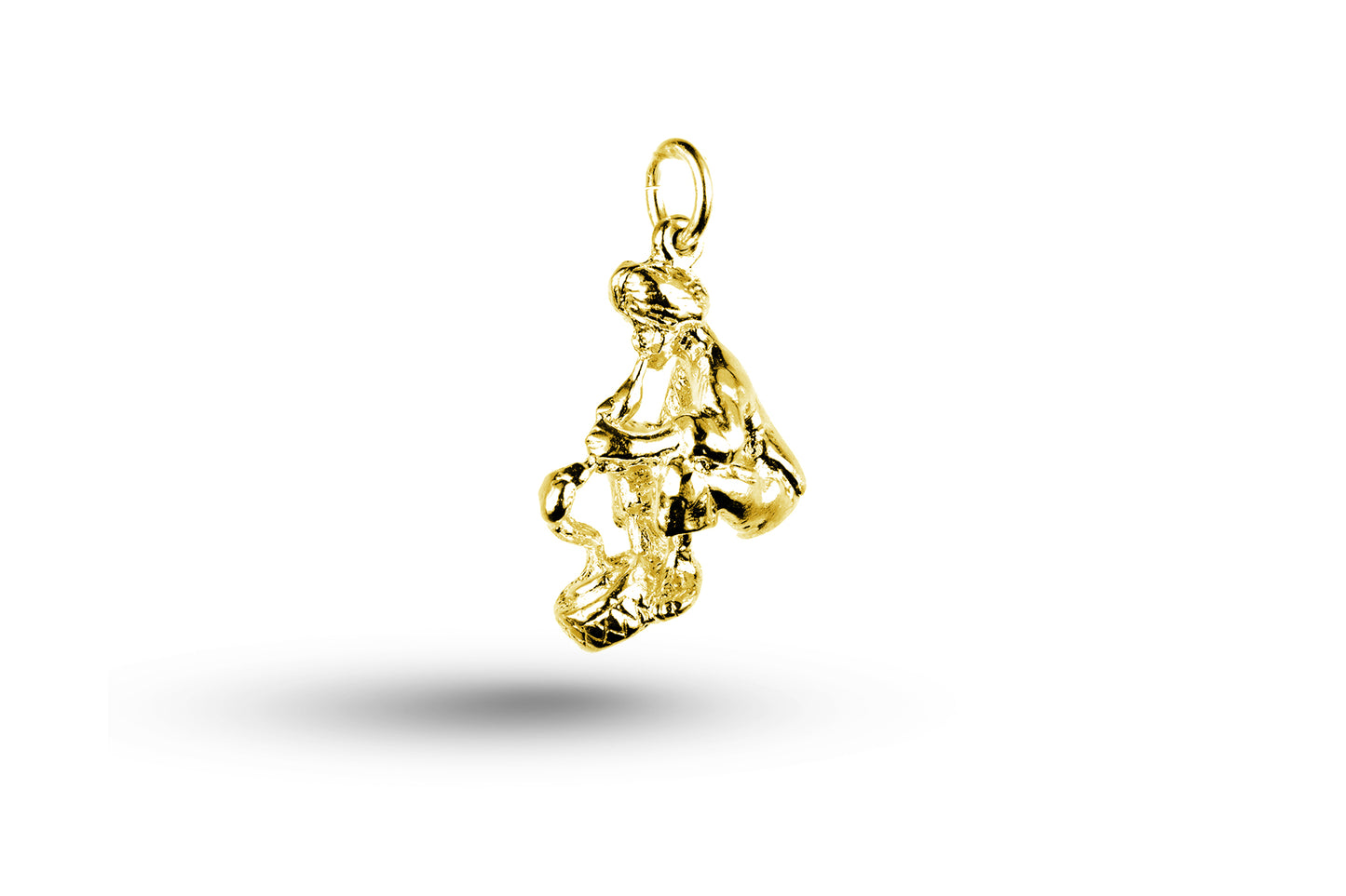 Yellow gold Snake Charmer charm.