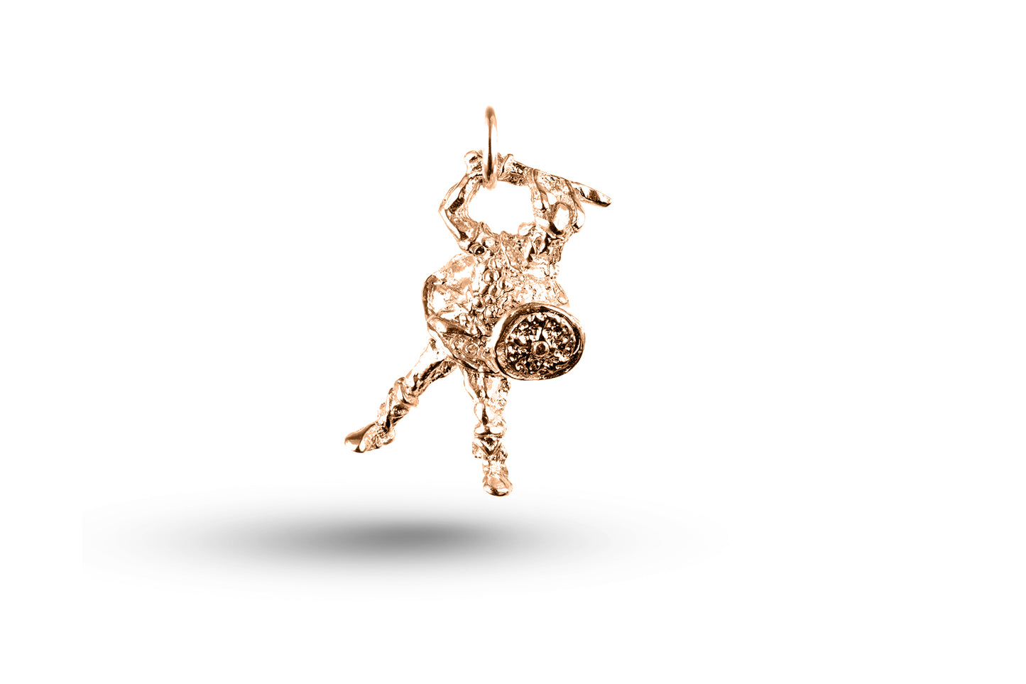 Rose gold Viking Warrior charm.