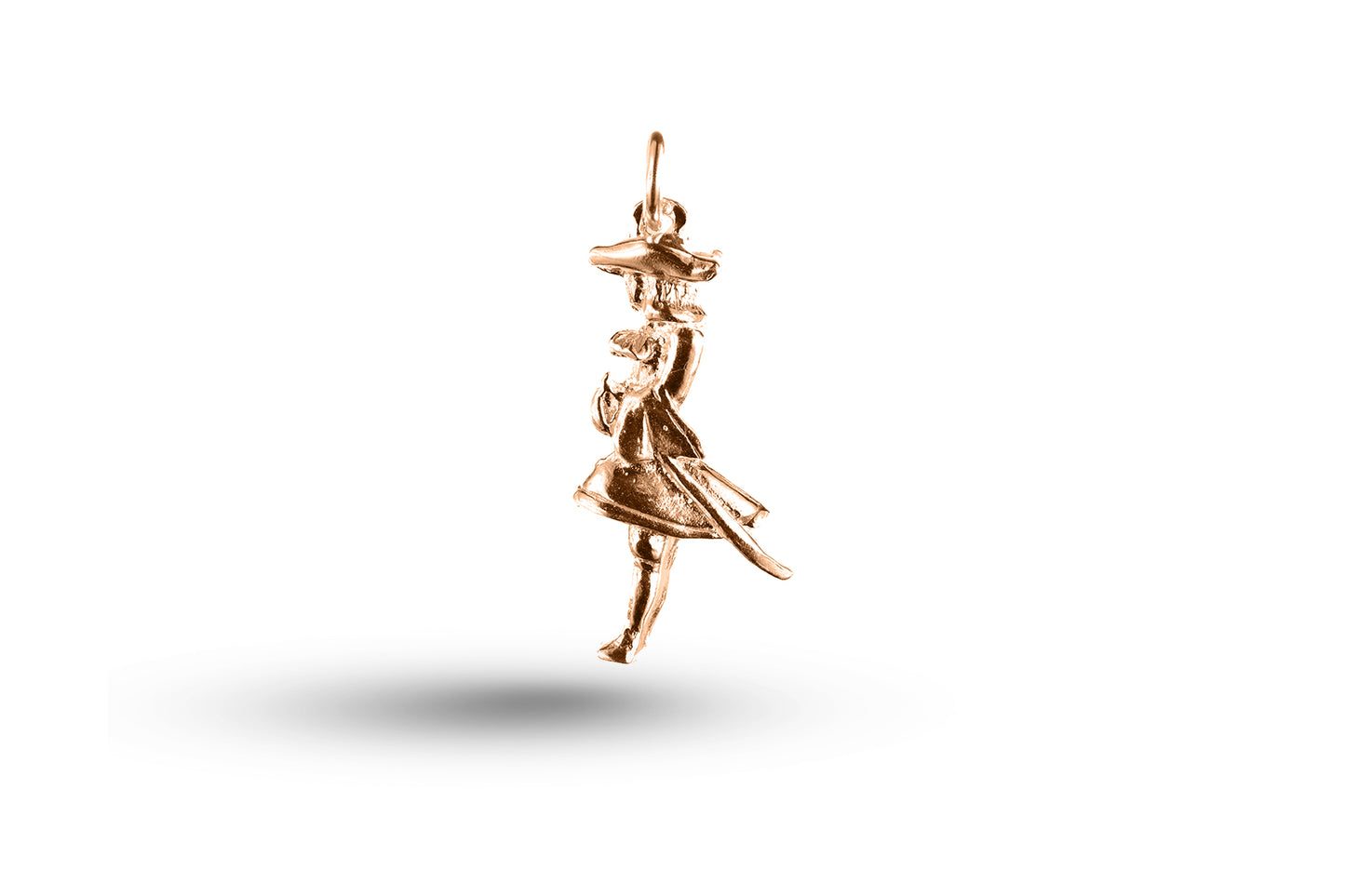 Rose gold Period Gentleman charm.