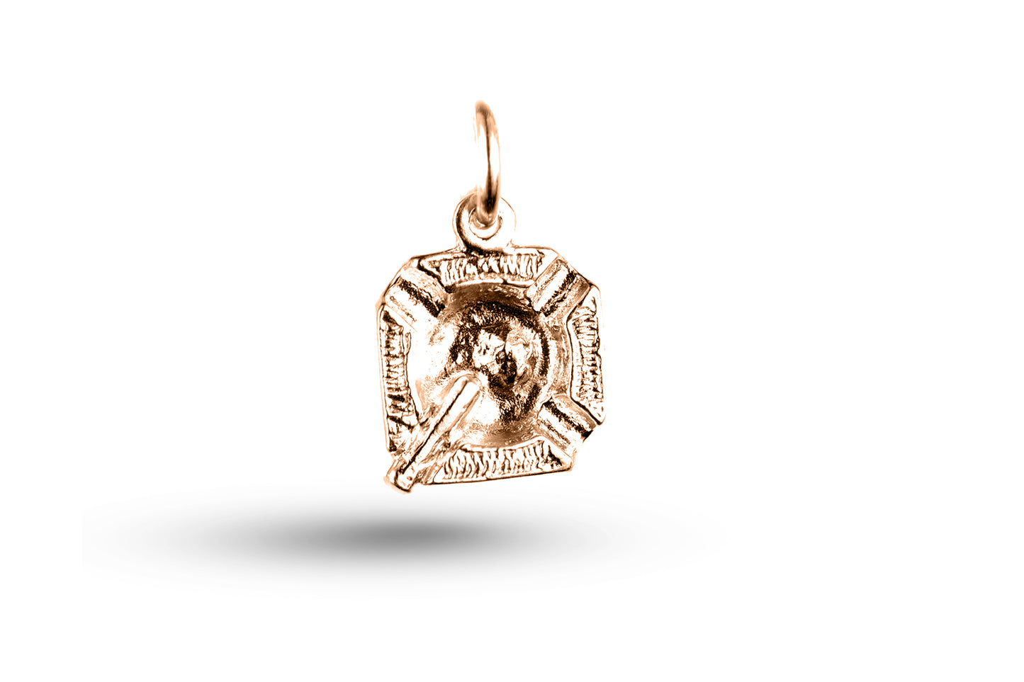 Luxury rose gold ashtray charm.