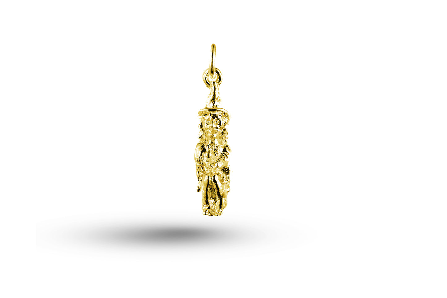 Yellow gold Witch on Broom charm.