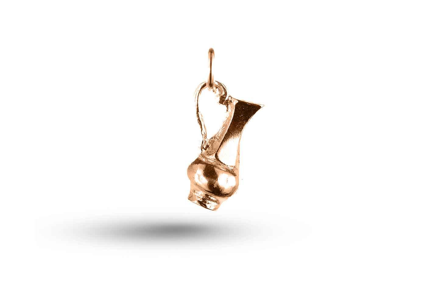 Rose gold Solid Water Jug charm.
