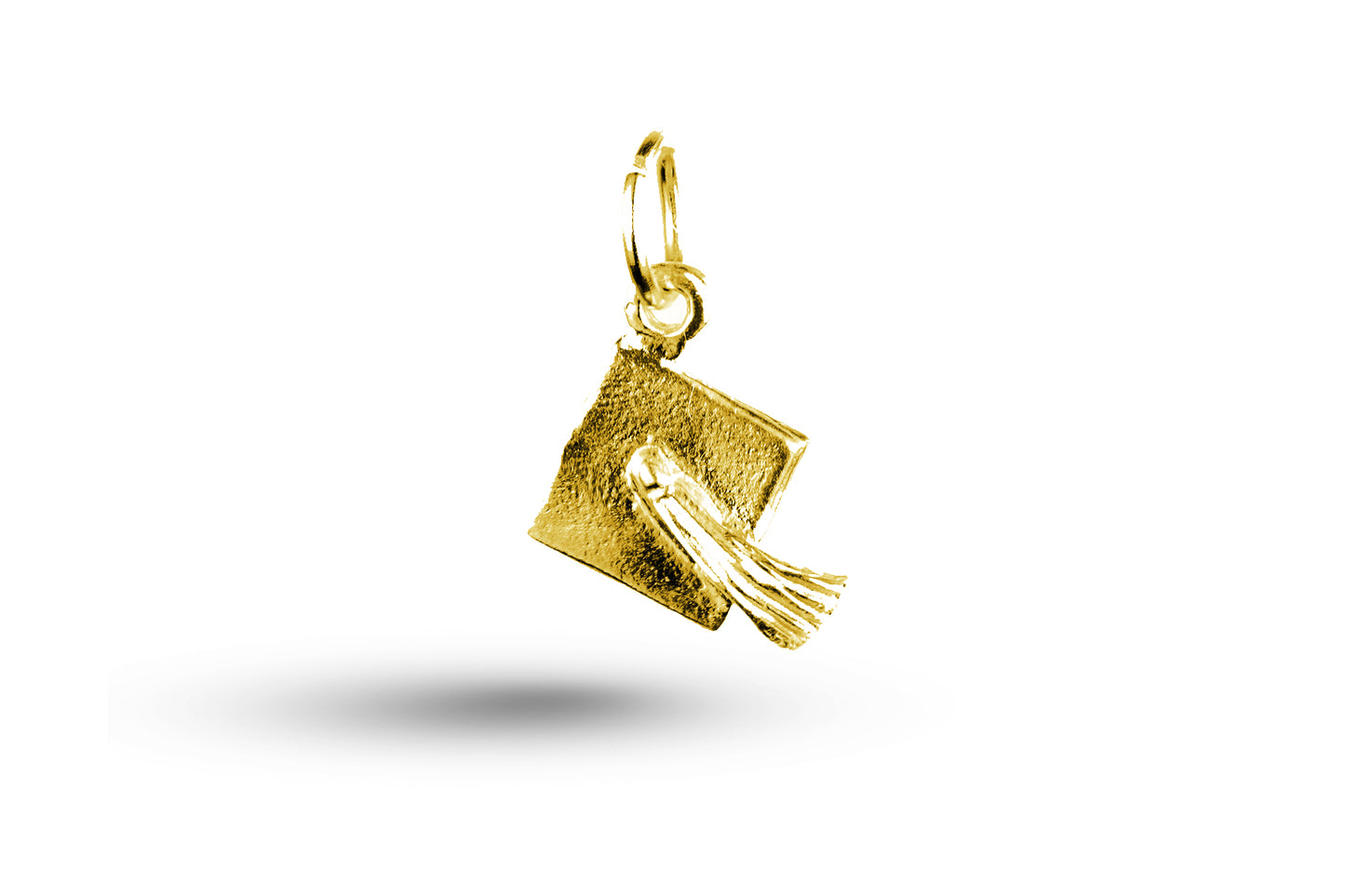 Yellow gold Graduation Mortarboard charm.