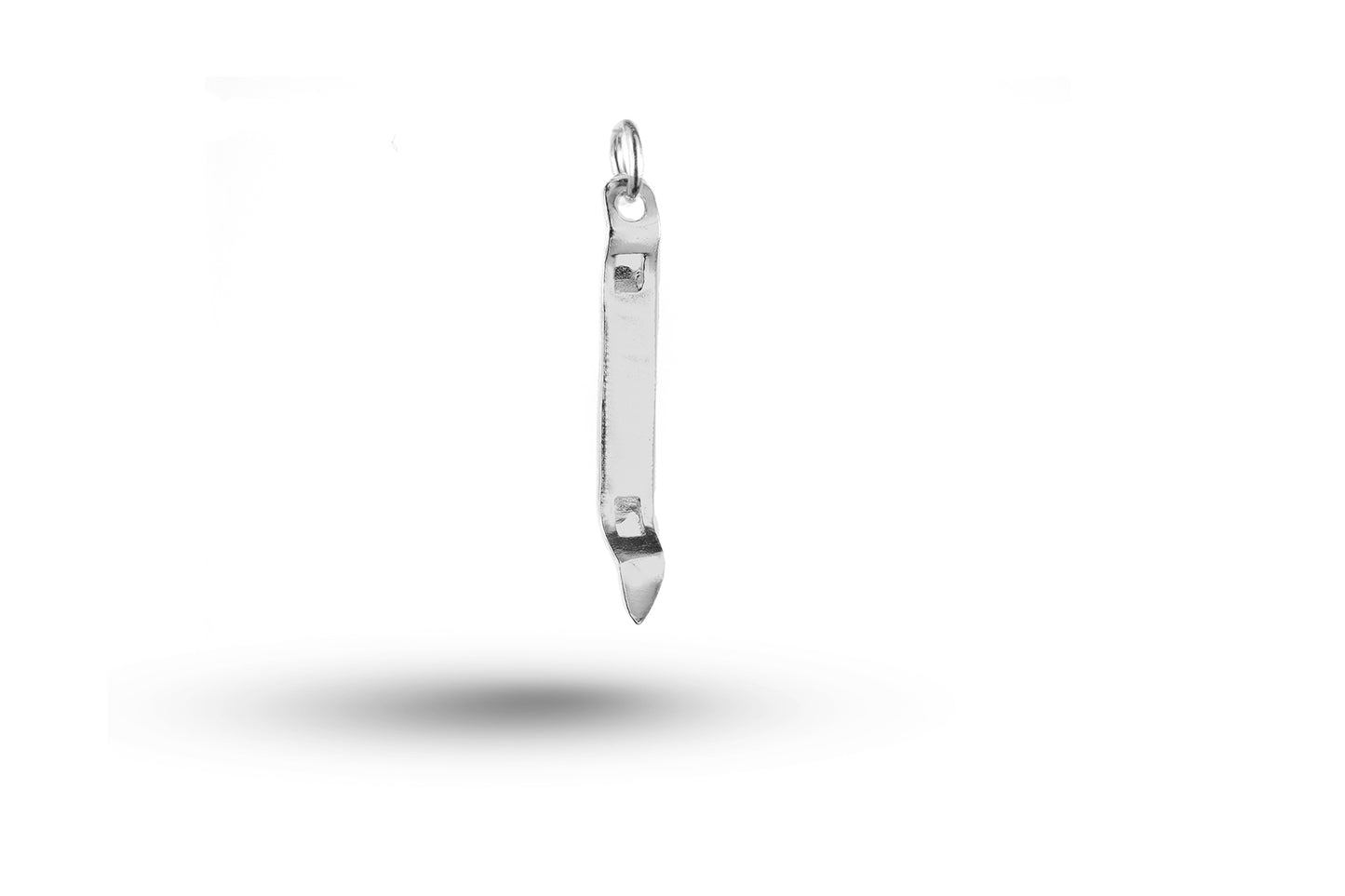 Luxury white gold Can Opener charm.