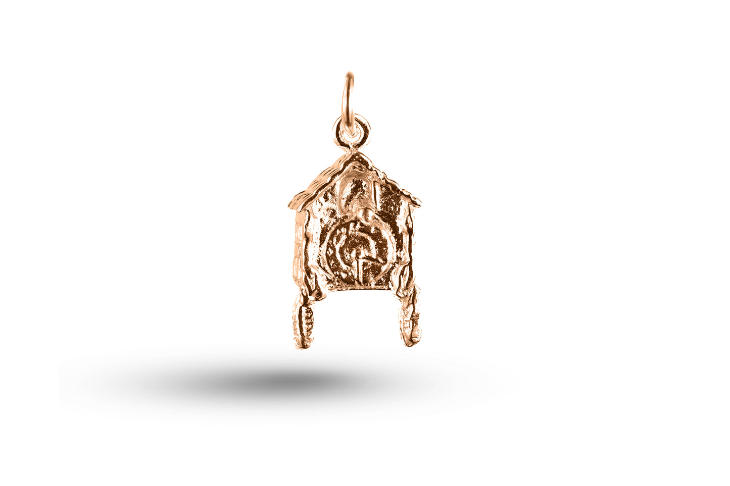 Rose gold Cuckoo Clock charm.