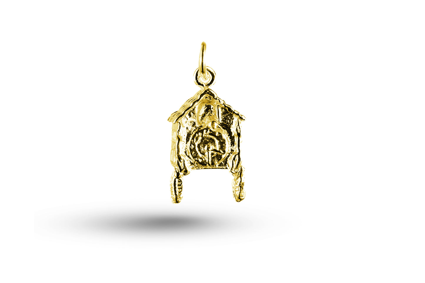 Yellow gold Cuckoo Clock charm.
