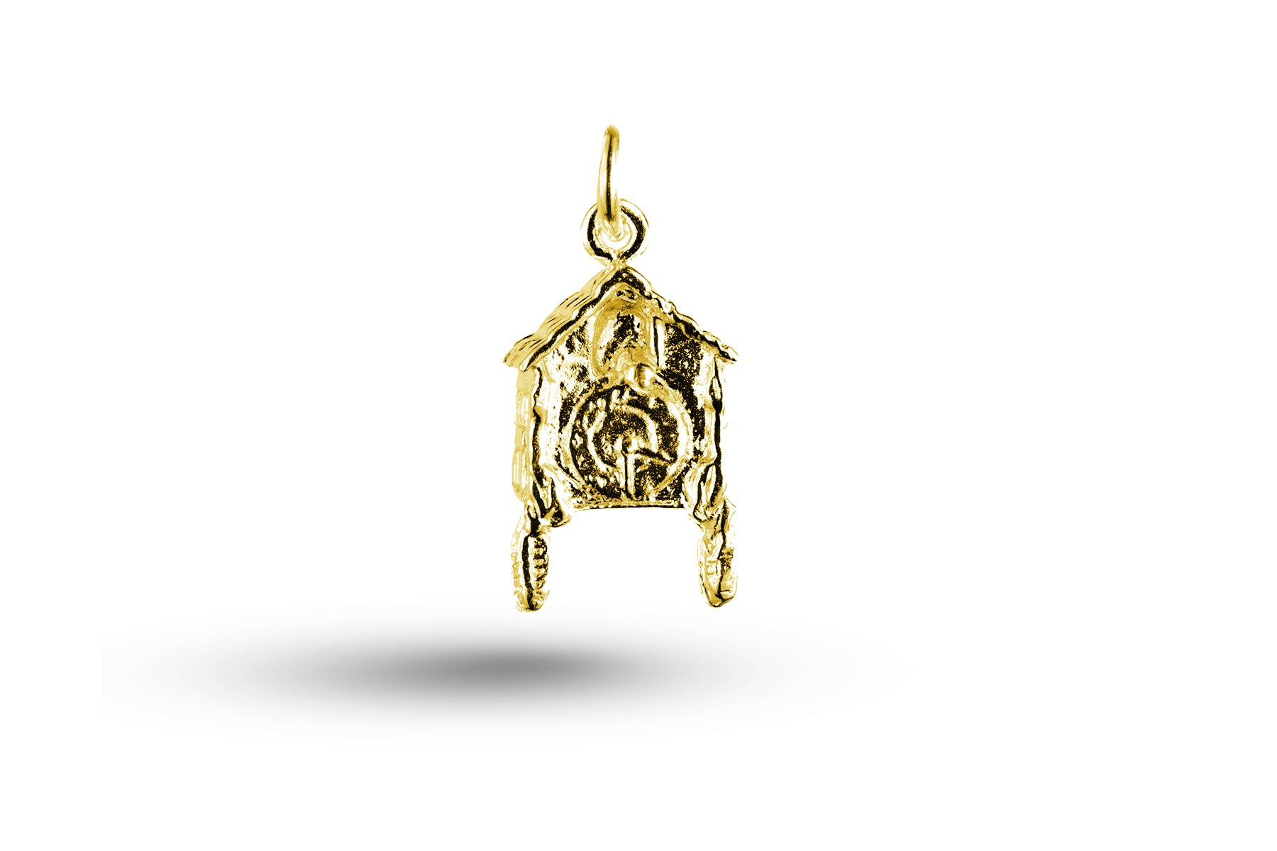 Yellow gold Cuckoo Clock charm.