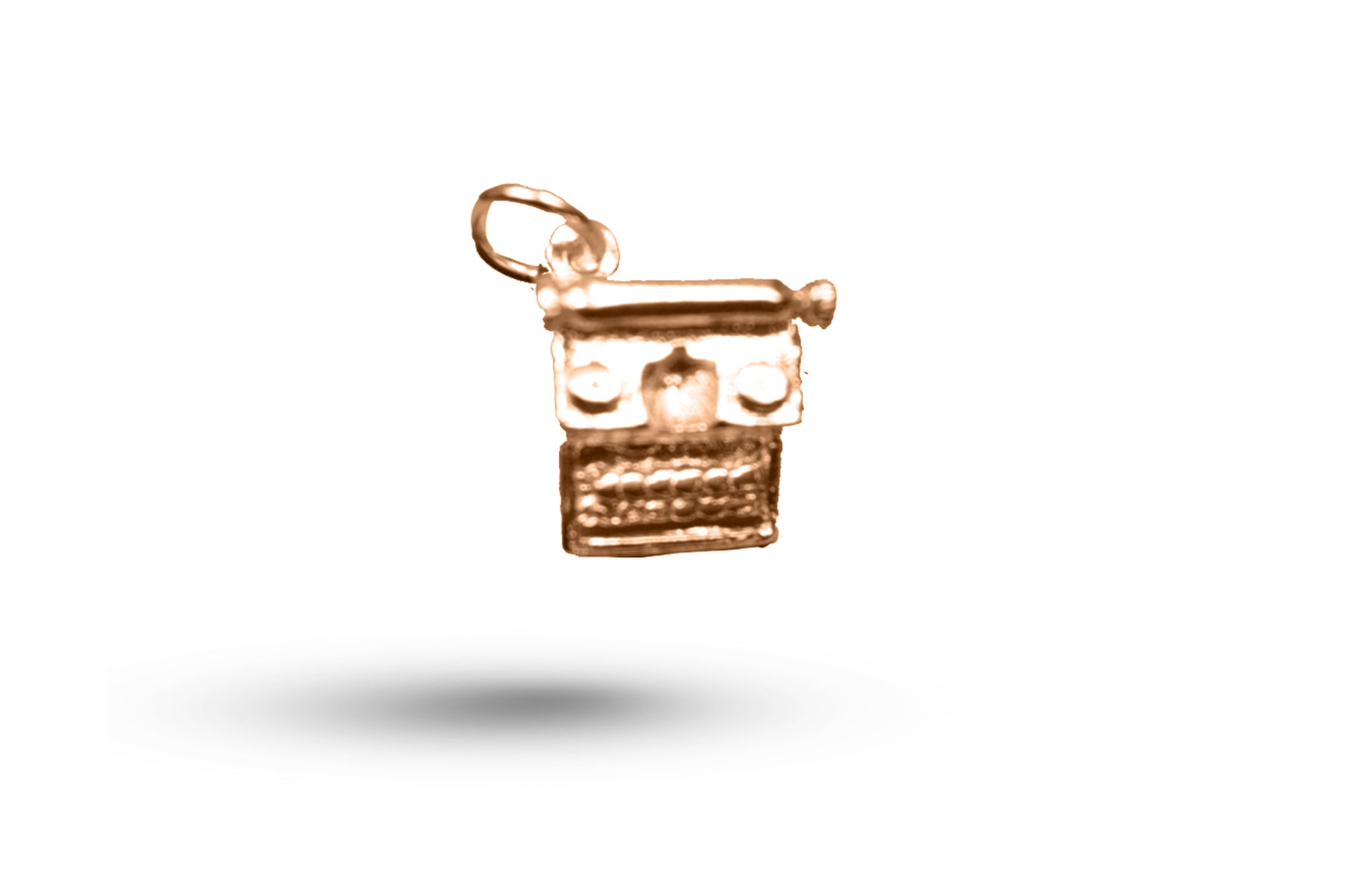 Rose gold Typewriter charm.
