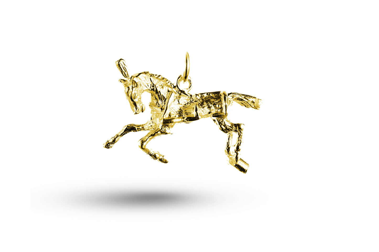 Yellow gold Circus Horse charm.