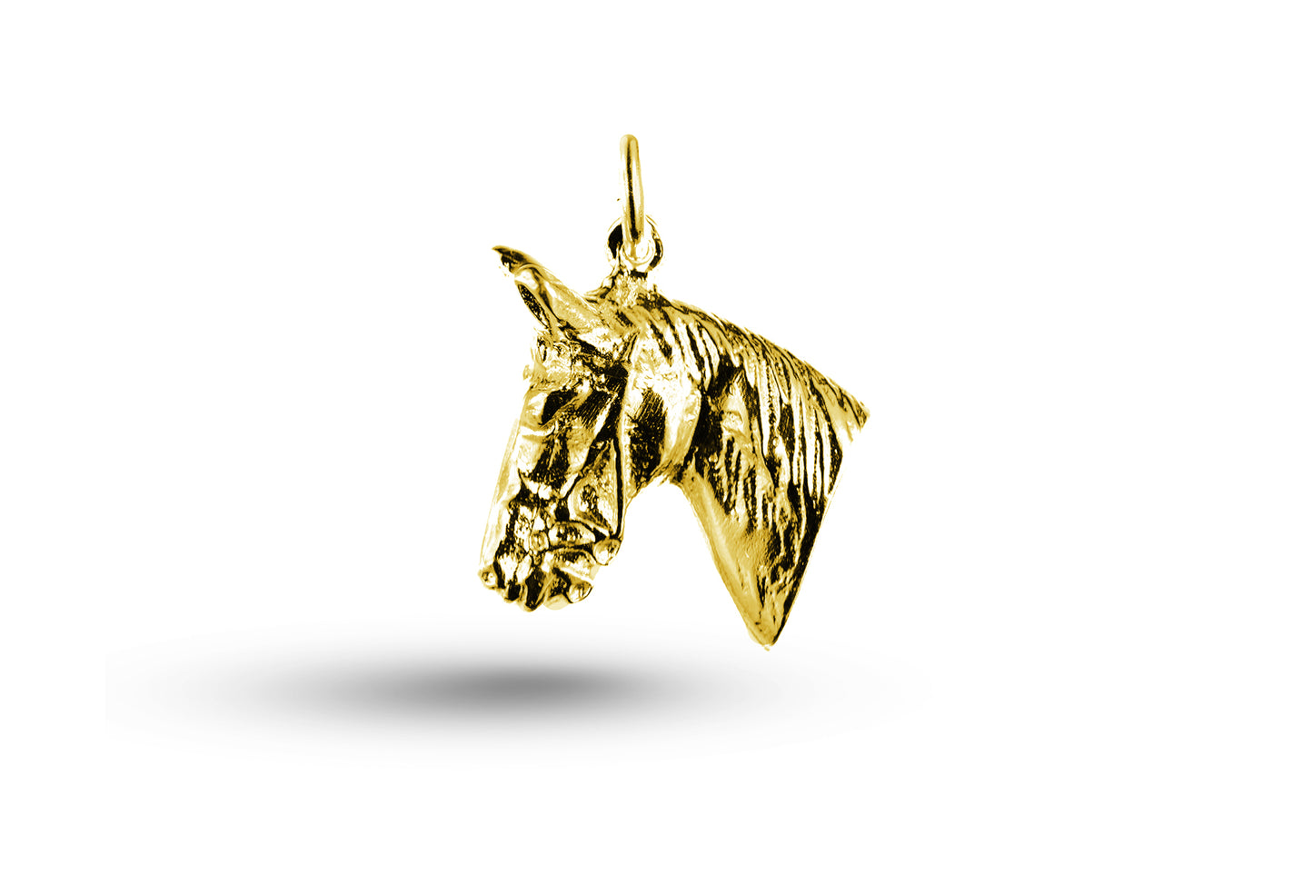 Yellow gold Horse Head charm.