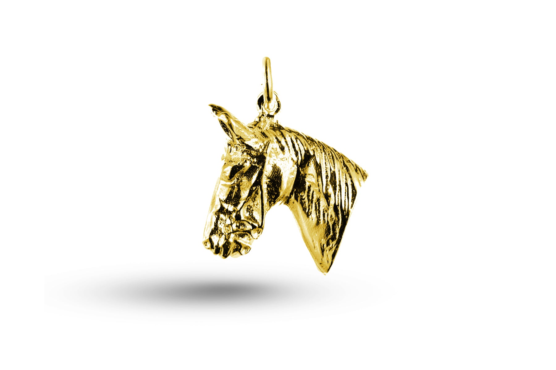 Yellow gold Horse Head charm.