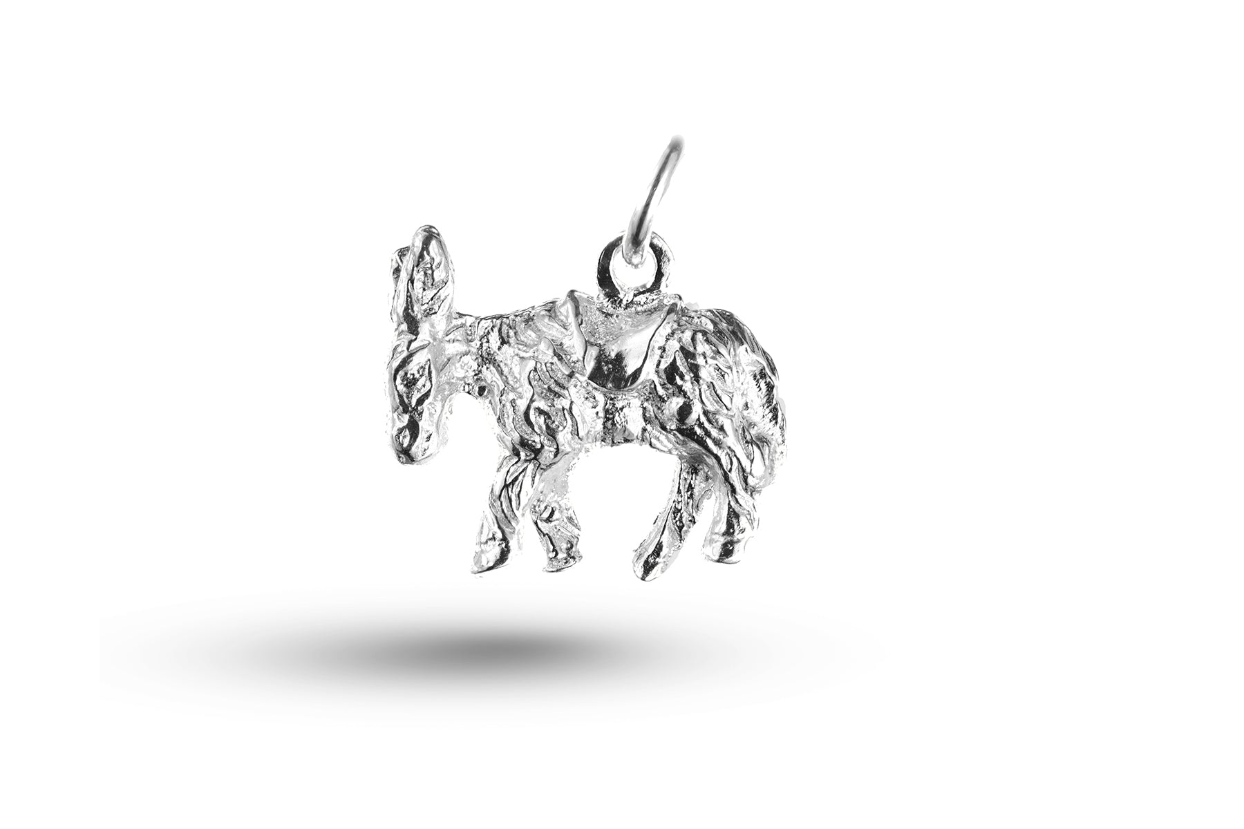 White gold Large Donkey charm.