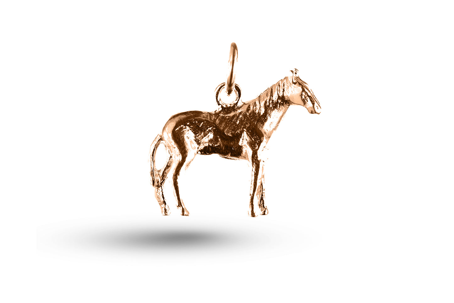 Rose gold Light Horse charm.