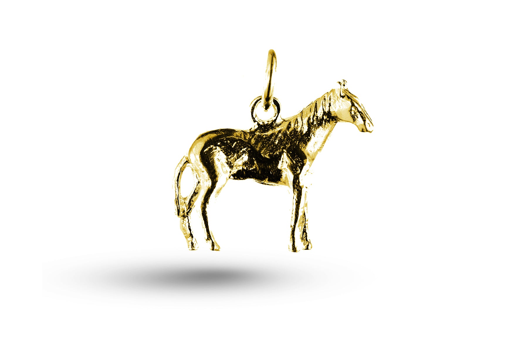 Yellow gold Light Horse charm.