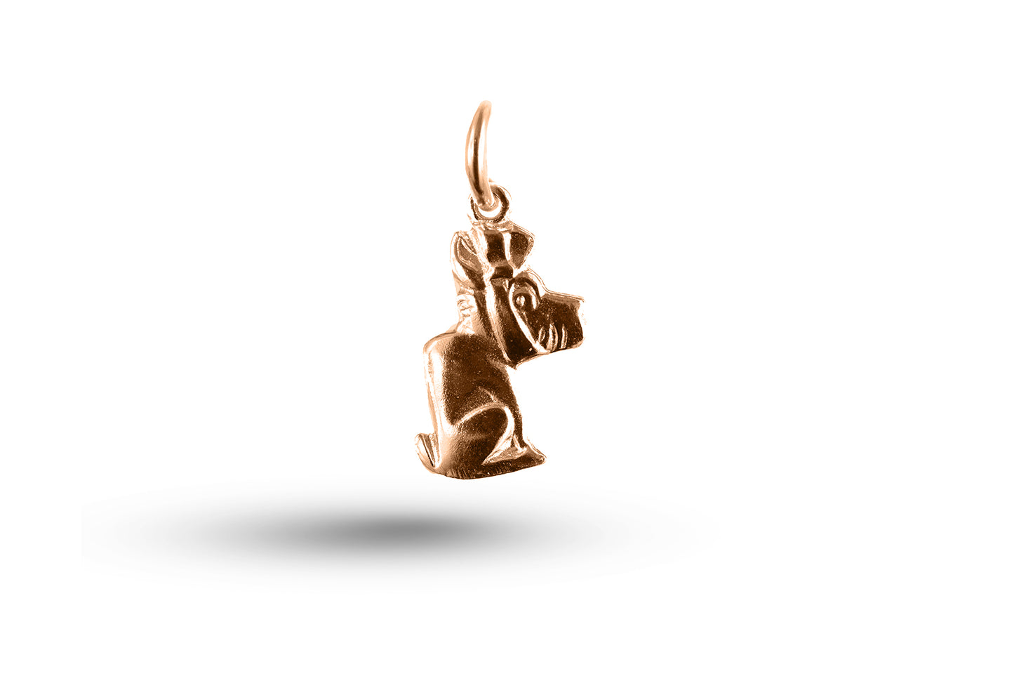 Rose gold Dog with Toothache Charm.