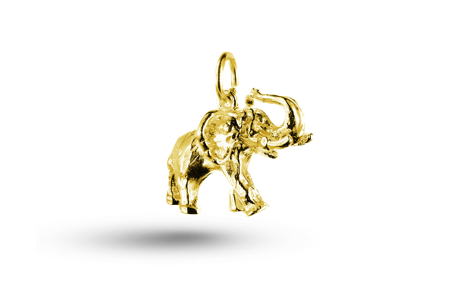 Yellow gold Heavy Elephant charm.