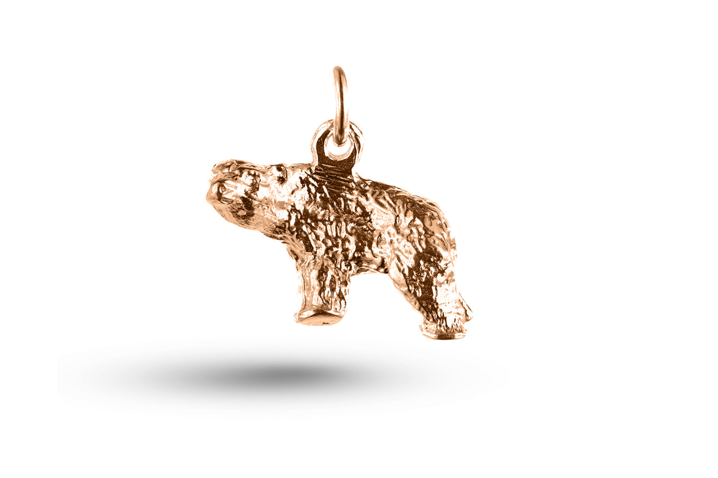 Rose gold Polar Bear charm.