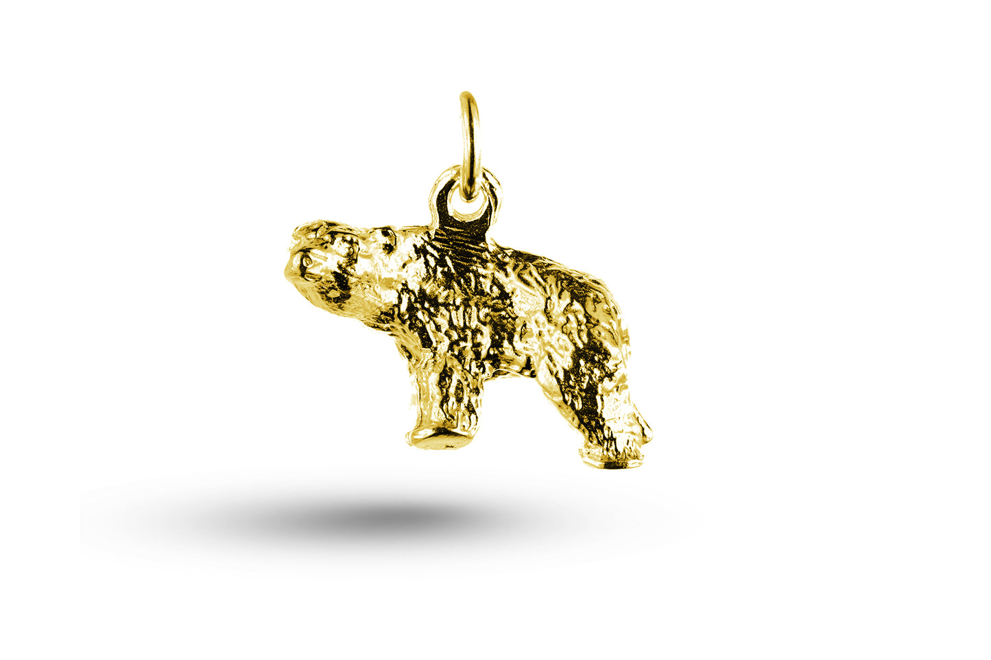 Yellow gold Polar Bear charm.