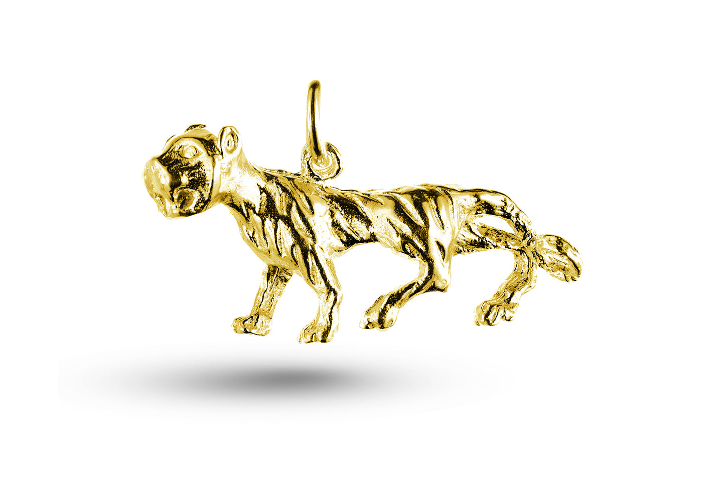 Yellow gold Tiger charm.