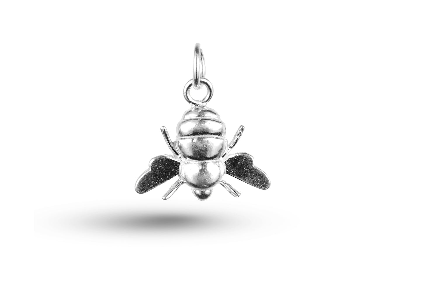 White gold Honey Bee charm.