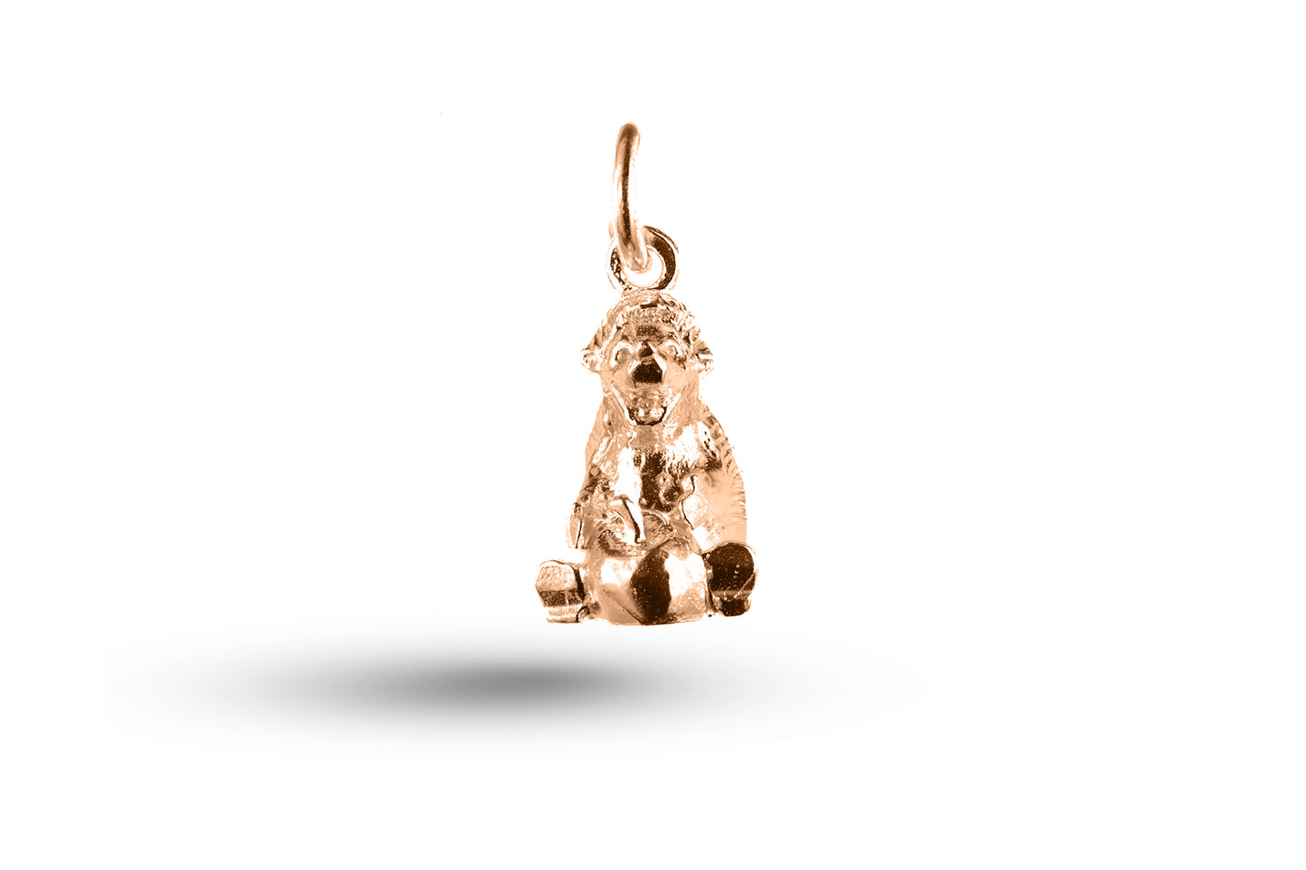 Rose gold Hedgehog and Apple charm.