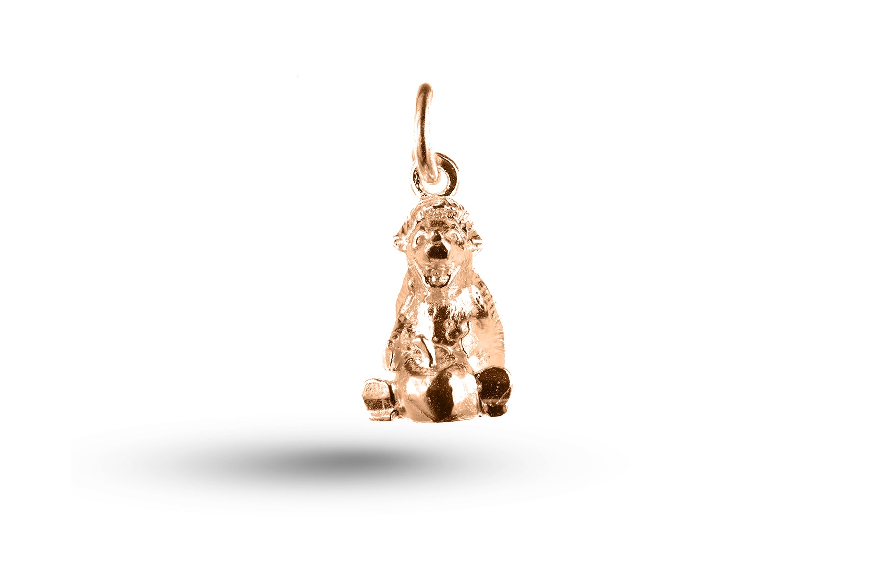 Rose gold Hedgehog and Apple charm.