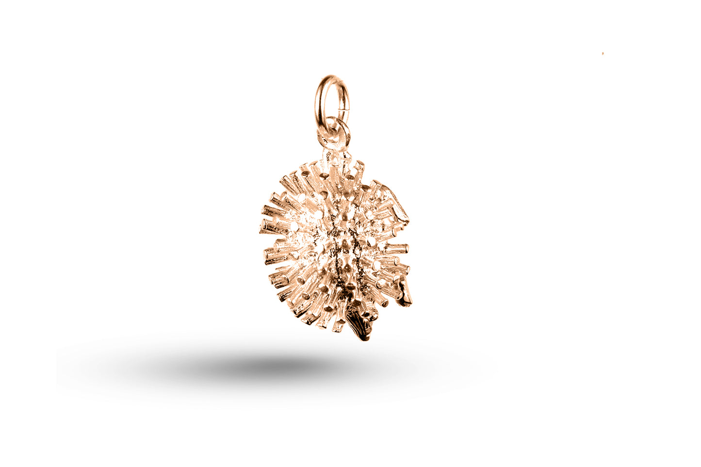 Rose gold Prickly Hedgehog charm.
