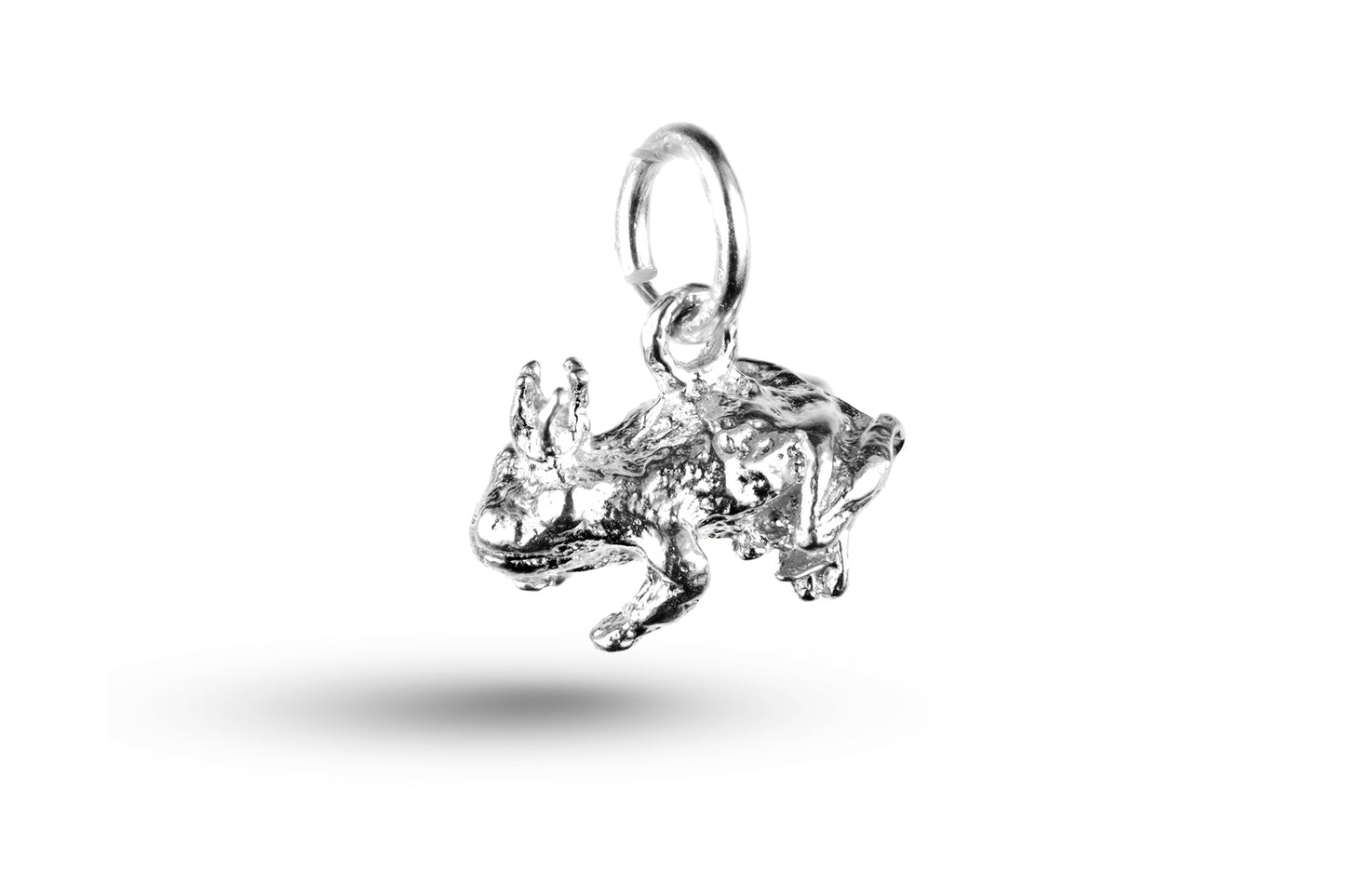 White gold Frog Prince charm.
