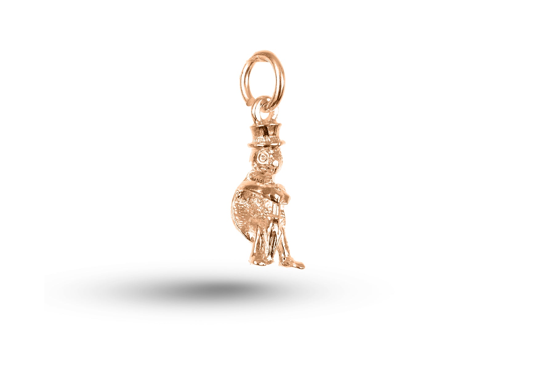 Rose gold Ladybird with Umbrella charm.