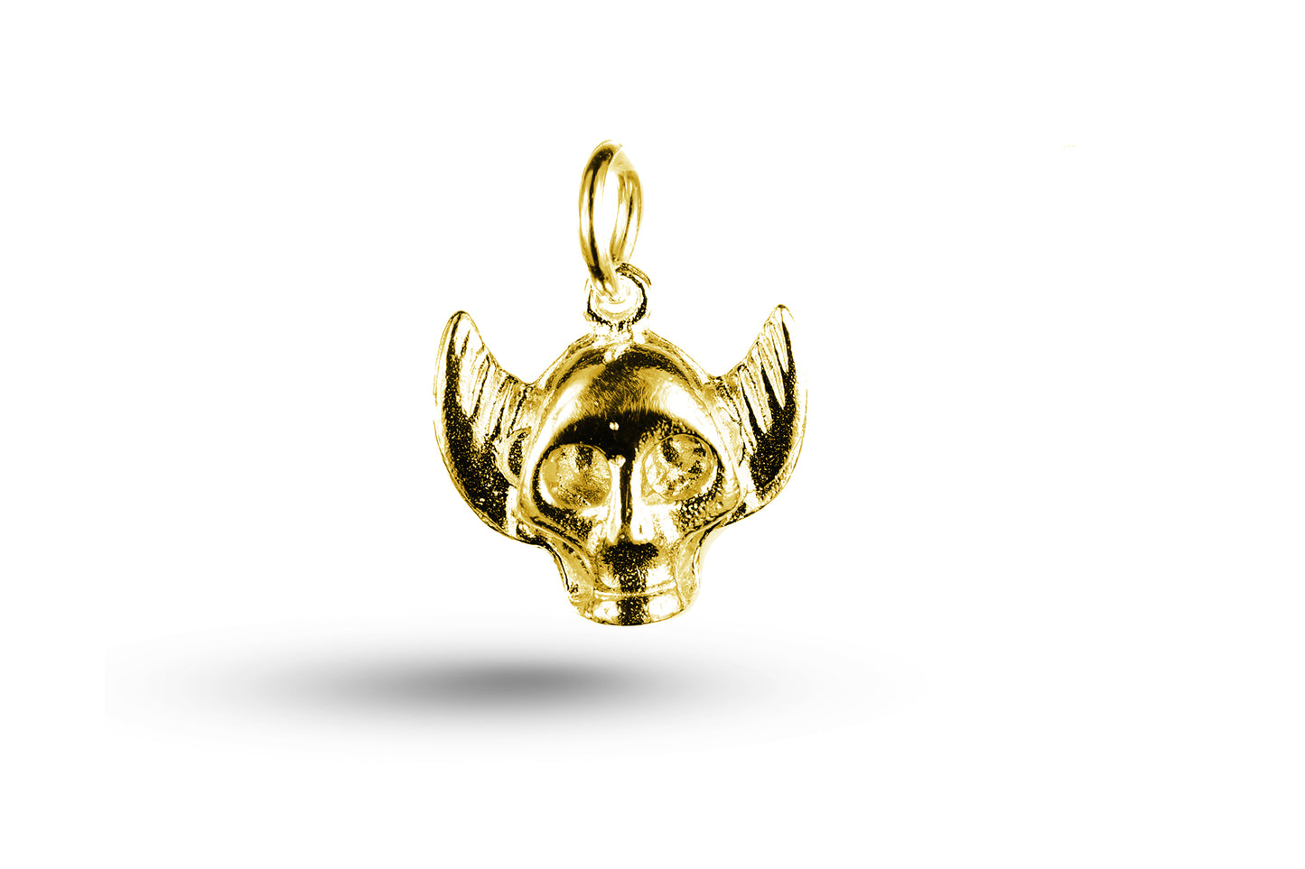 Yellow gold Winged Skull charm.