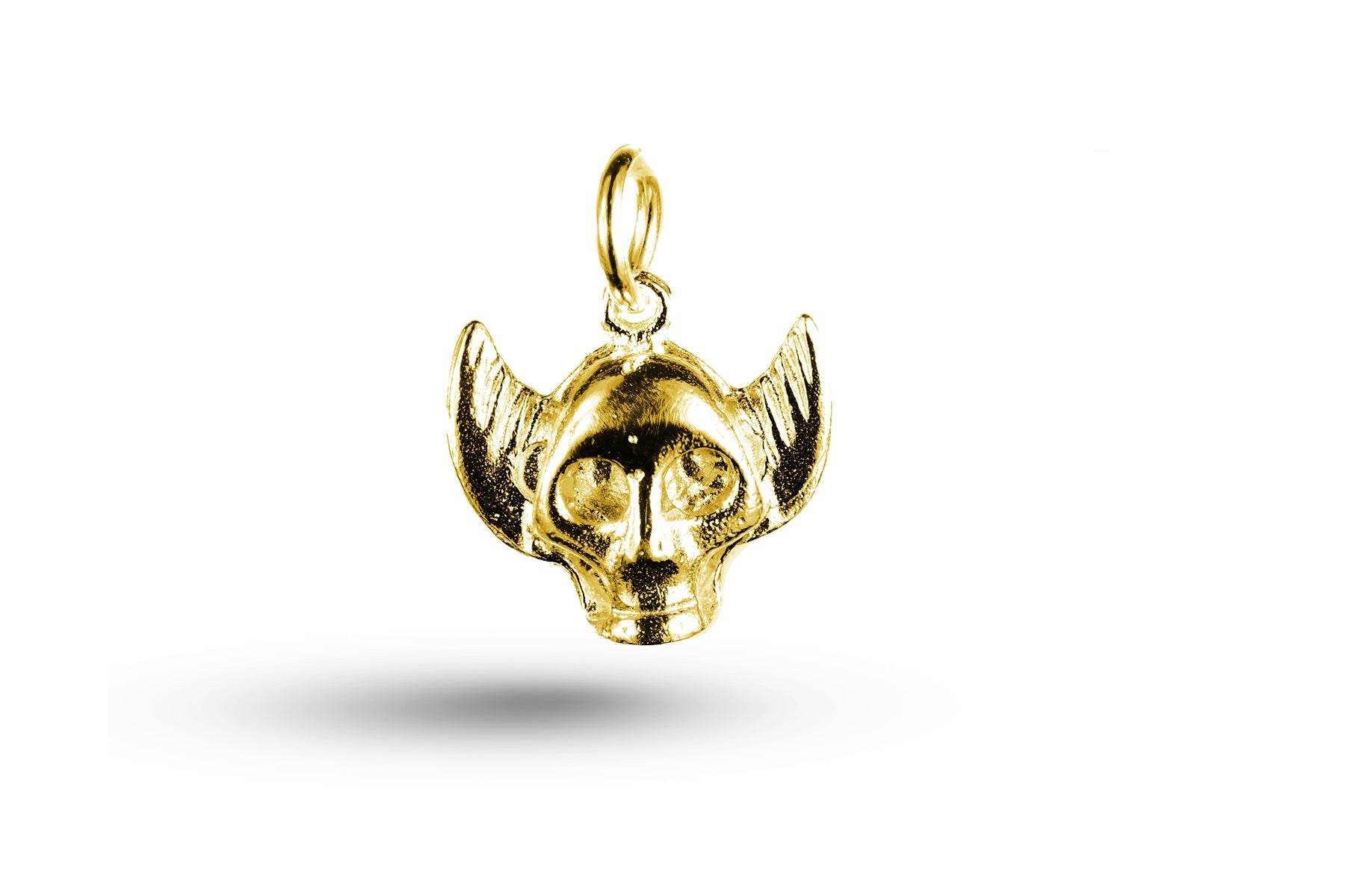 Yellow gold Winged Skull charm.