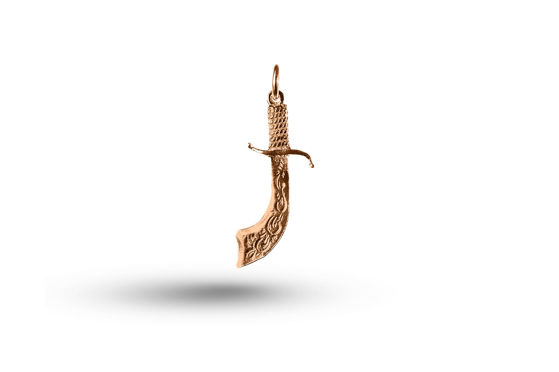 Rose gold Sword charm.
