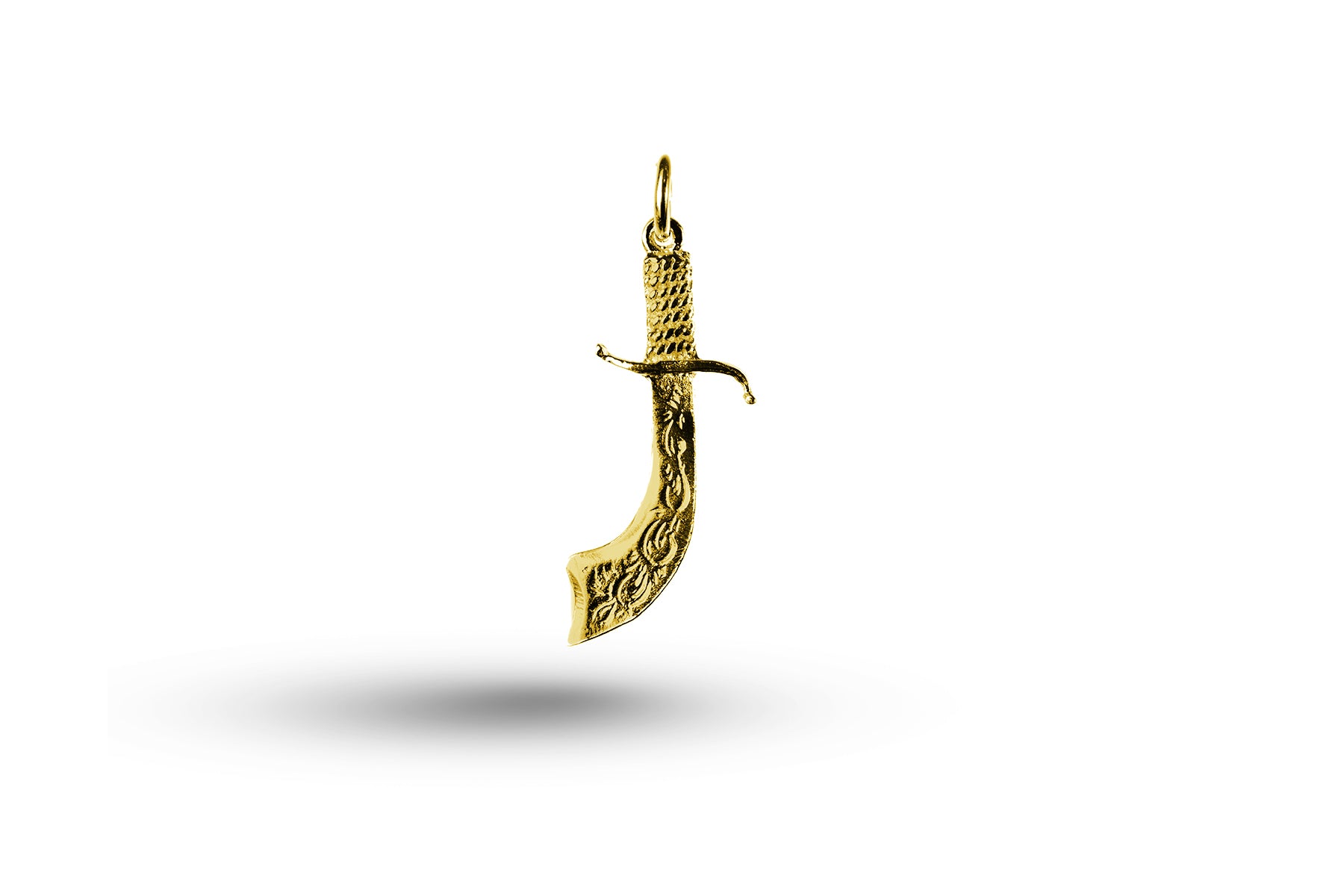 Yellow gold Sword charm.