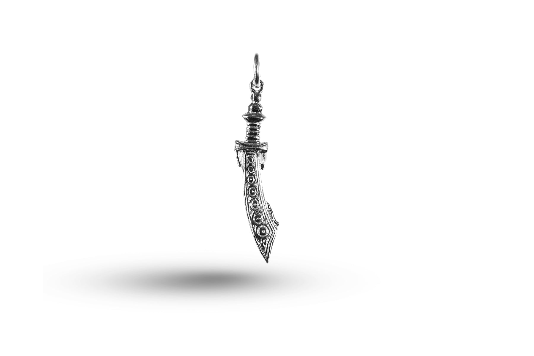White gold Fancy Sword charm.