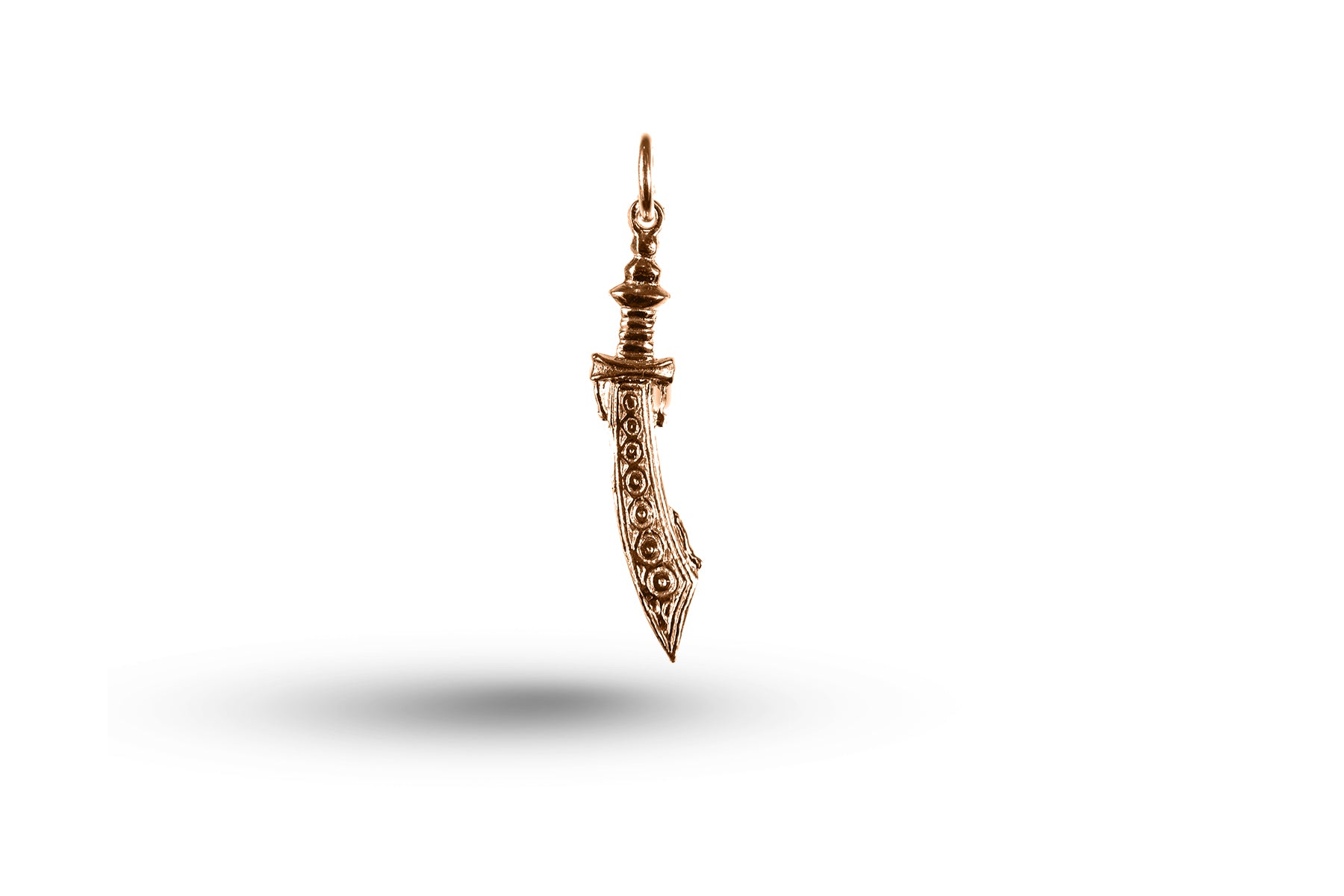 Rose gold Fancy Sword charm.