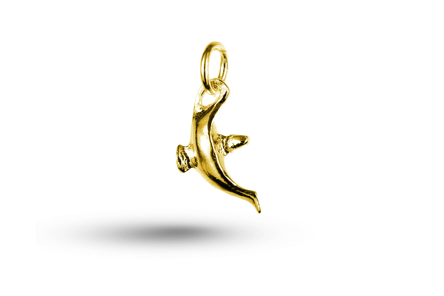 Yellow gold Alladins Lamp charm.