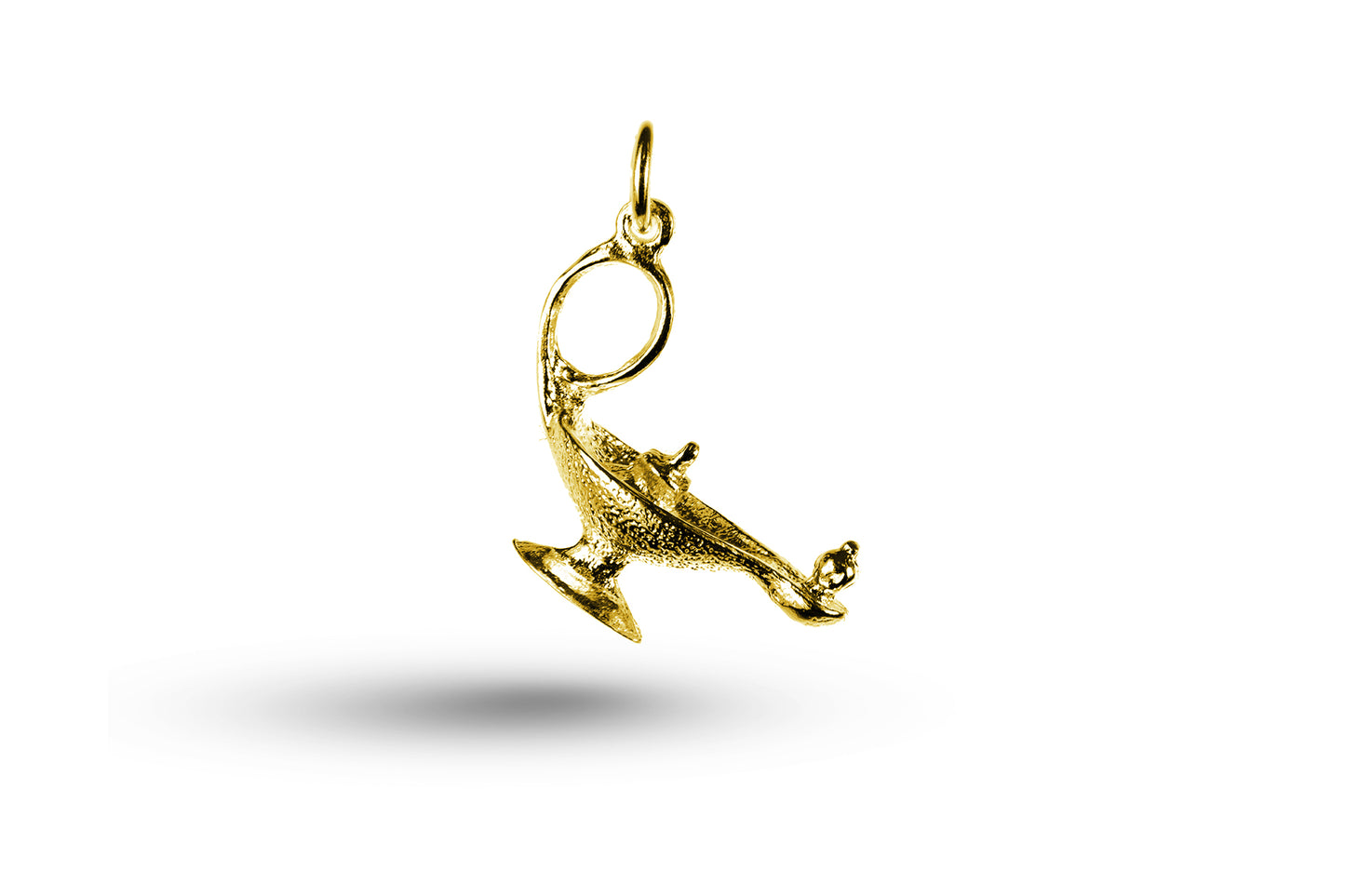 Luxury yellow gold Alladin's lamp charm.