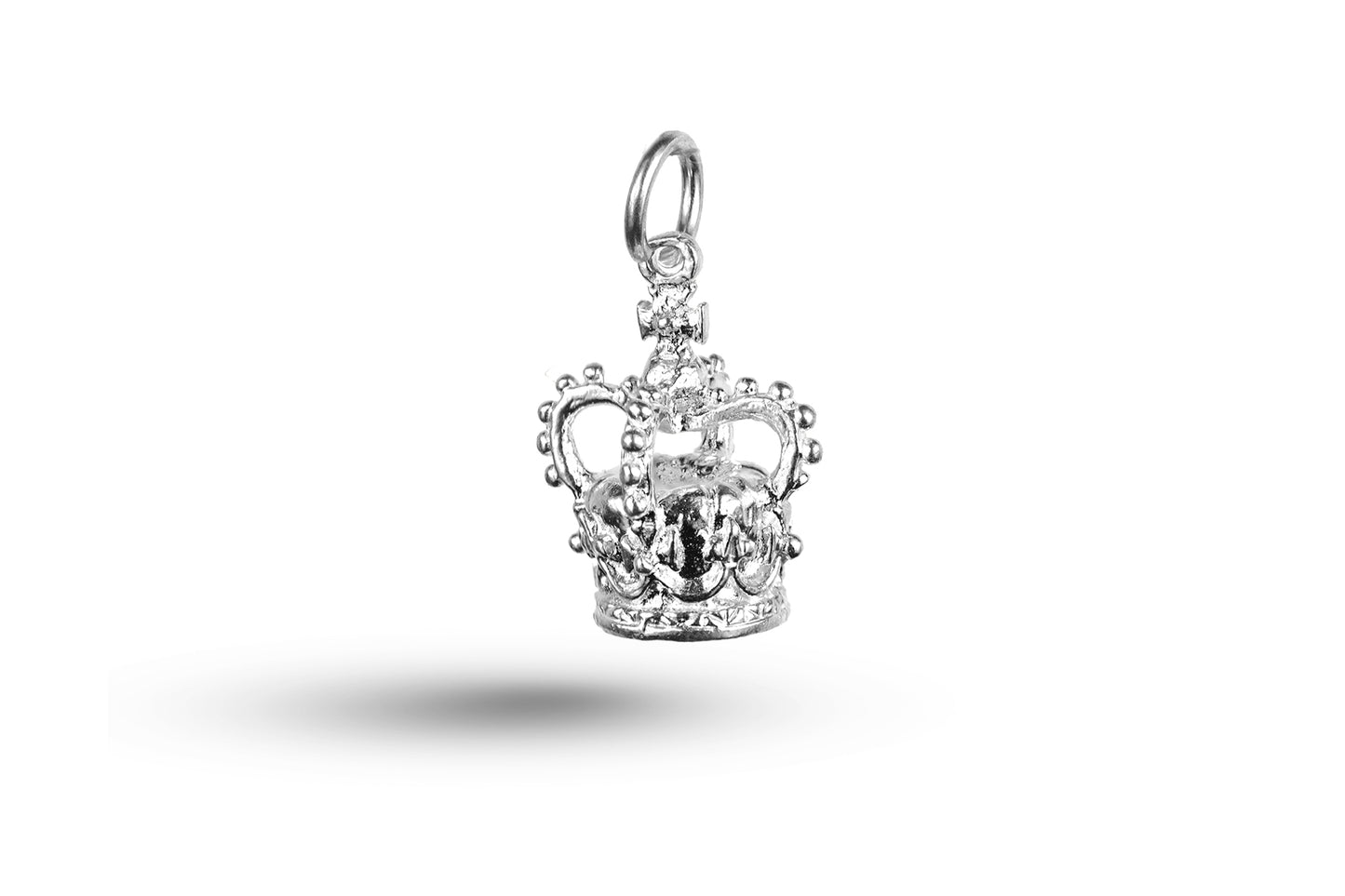 White gold Royal Crown charm.