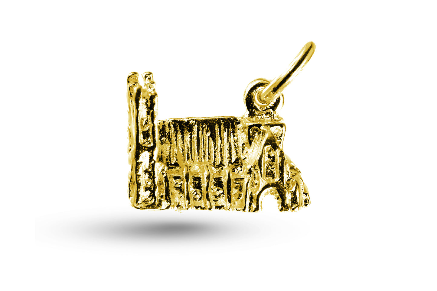 Yellow gold York Minster charm.