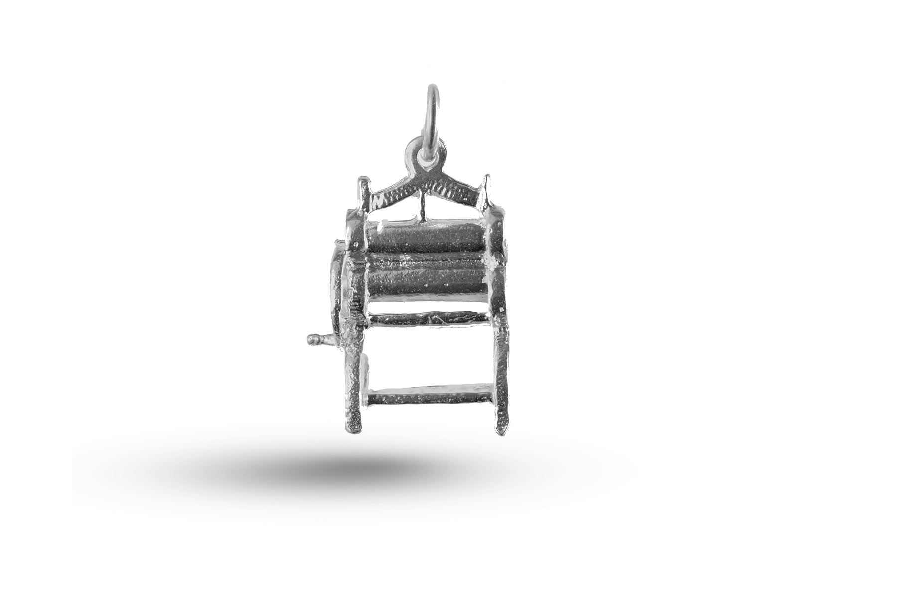White gold Mangle charm.