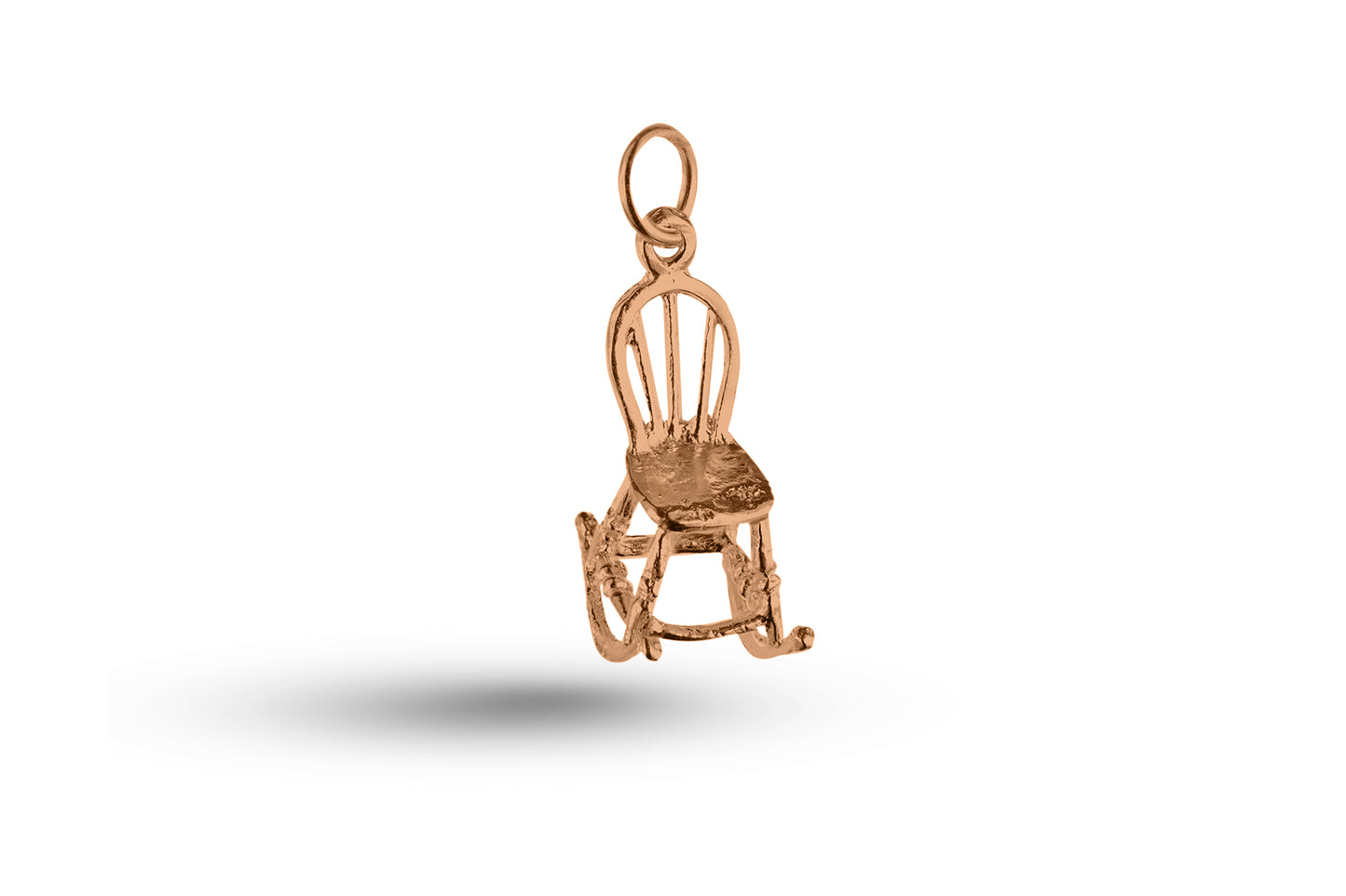 Rose gold Rocking Chair charm.