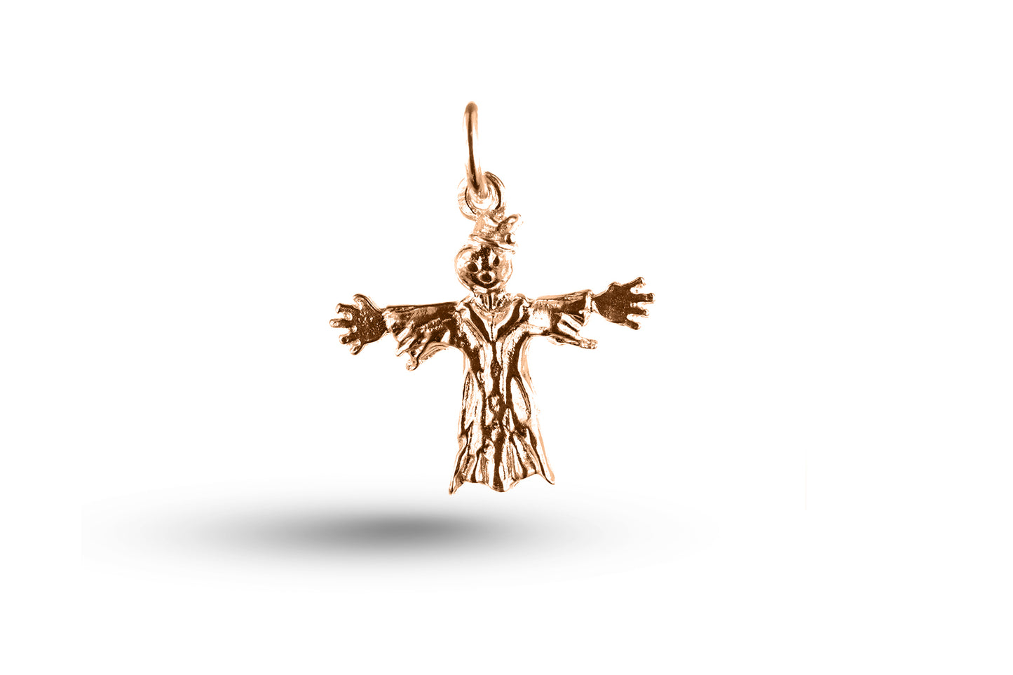 Rose gold Scarecrow charm.