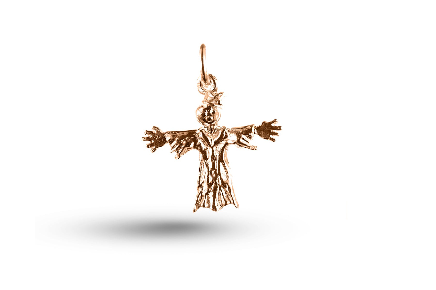 Rose gold Scarecrow charm.